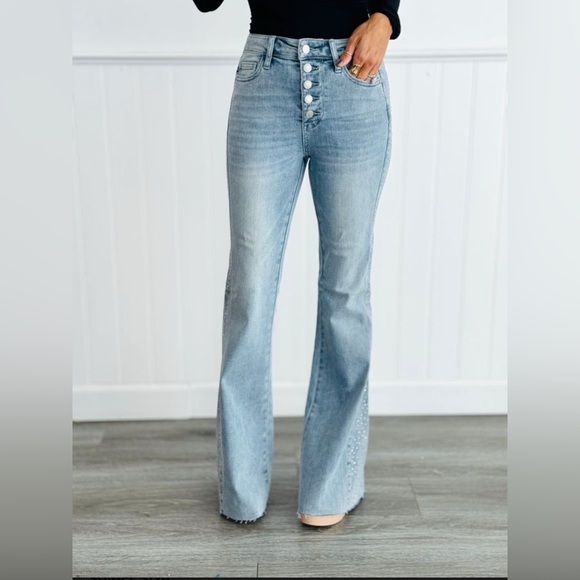 NWT’s Judy Blue Light Rhinestone Jeans - Picture 1 of 5